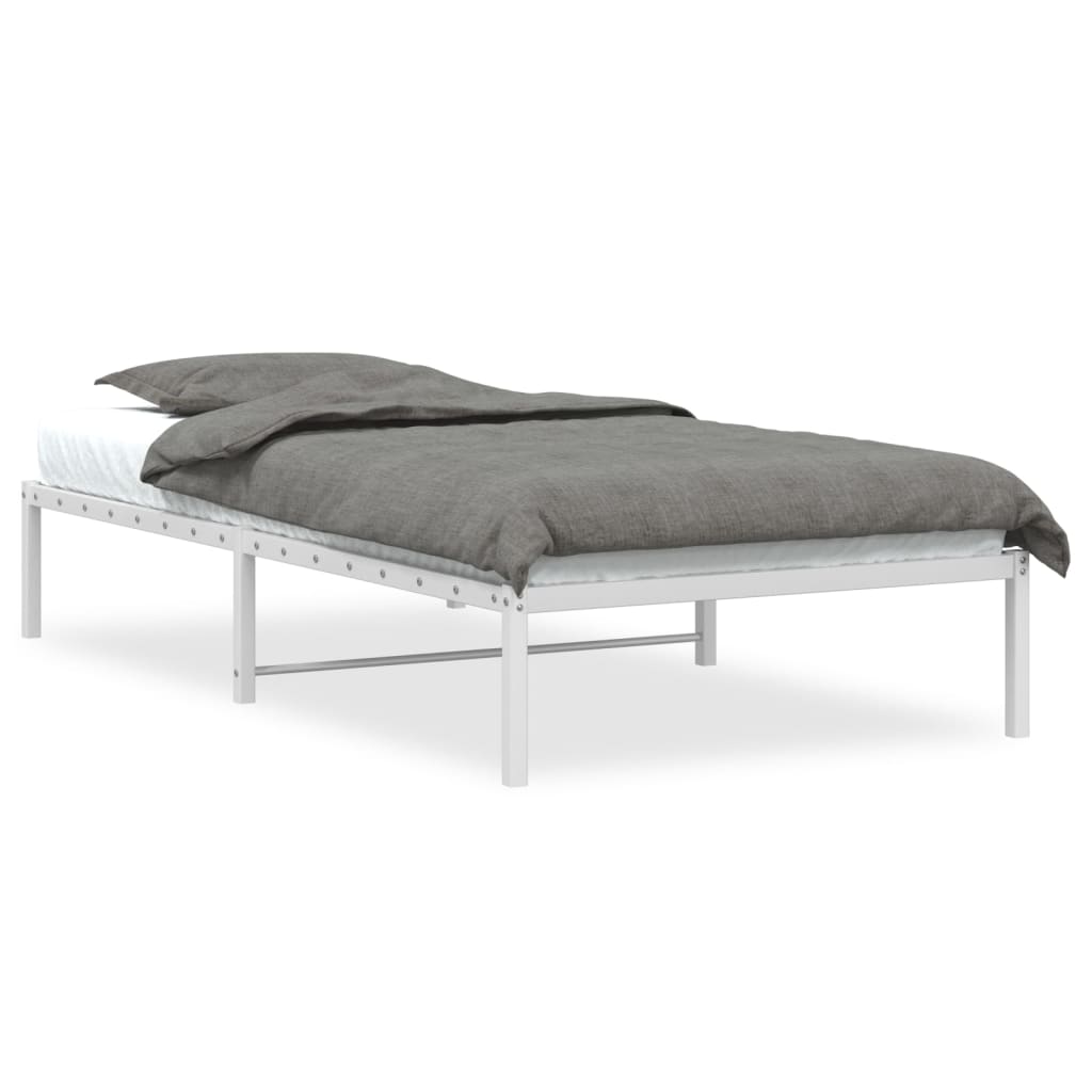 Bedframe metaal wit 100x190 cm is nu te koop bij PeponiXL, paradijselijk wonen!