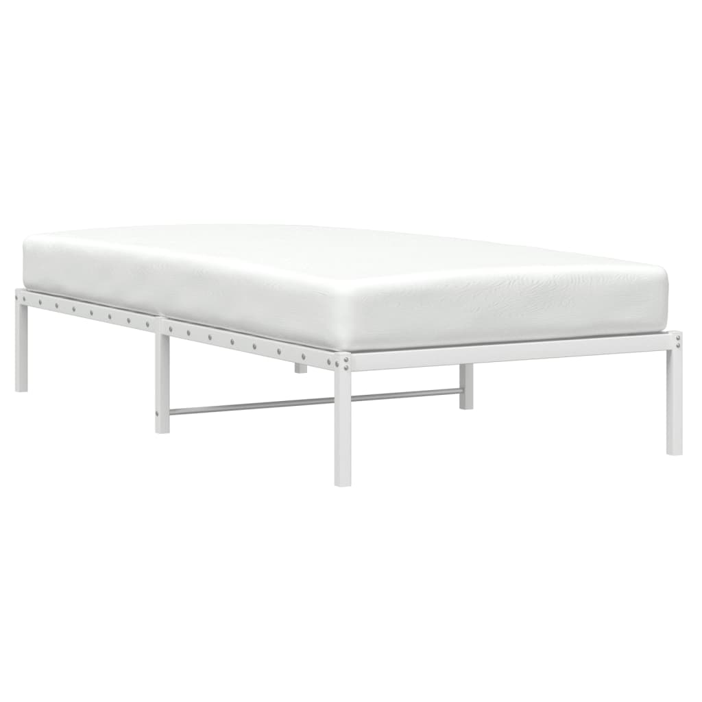 Bedframe metaal wit 100x190 cm is nu te koop bij PeponiXL, paradijselijk wonen!