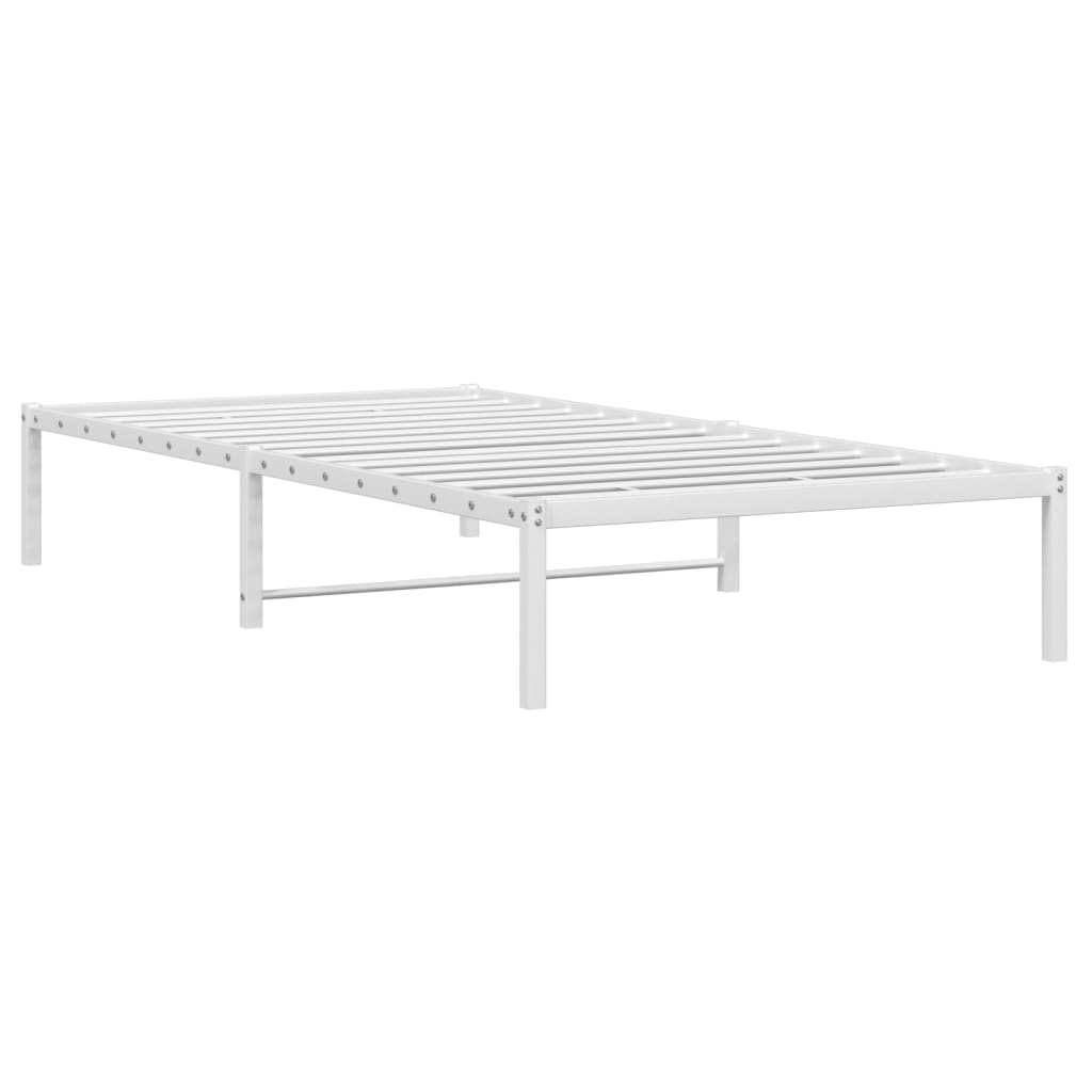 Bedframe metaal wit 100x190 cm is nu te koop bij PeponiXL, paradijselijk wonen!