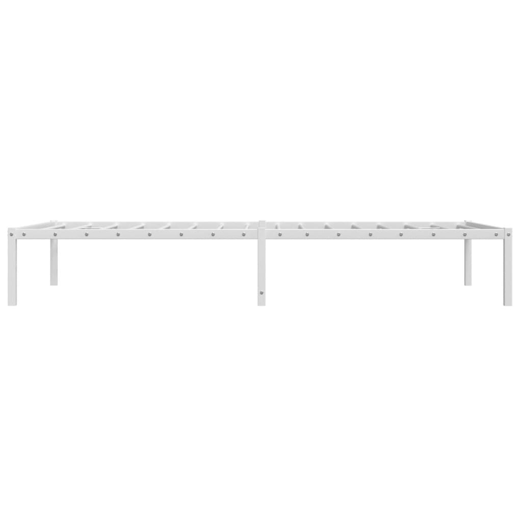 Bedframe metaal wit 100x190 cm is nu te koop bij PeponiXL, paradijselijk wonen!