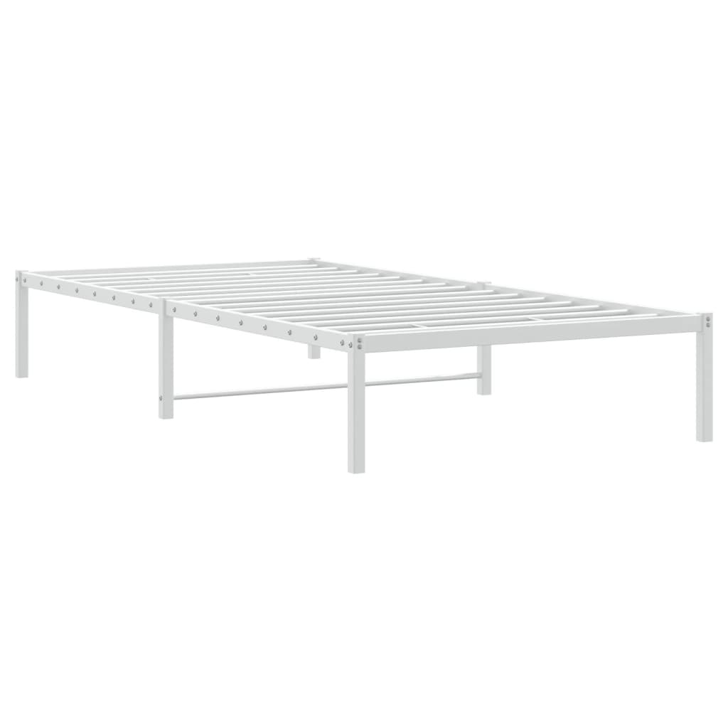 Bedframe metaal wit 100x190 cm is nu te koop bij PeponiXL, paradijselijk wonen!
