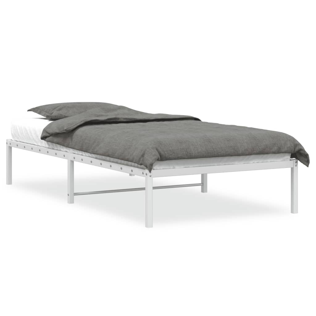Bedframe metaal wit 107x203 cm is nu te koop bij PeponiXL, paradijselijk wonen!