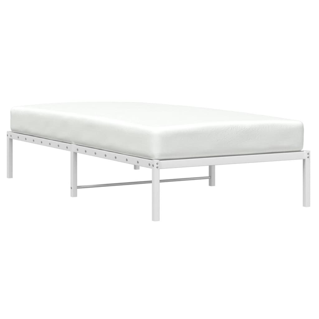 Bedframe metaal wit 107x203 cm is nu te koop bij PeponiXL, paradijselijk wonen!