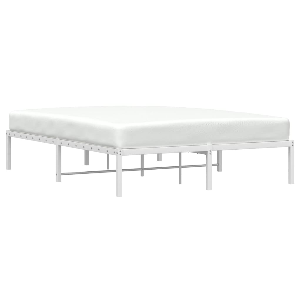 Bedframe metaal wit 135x190 cm is nu te koop bij PeponiXL, paradijselijk wonen!