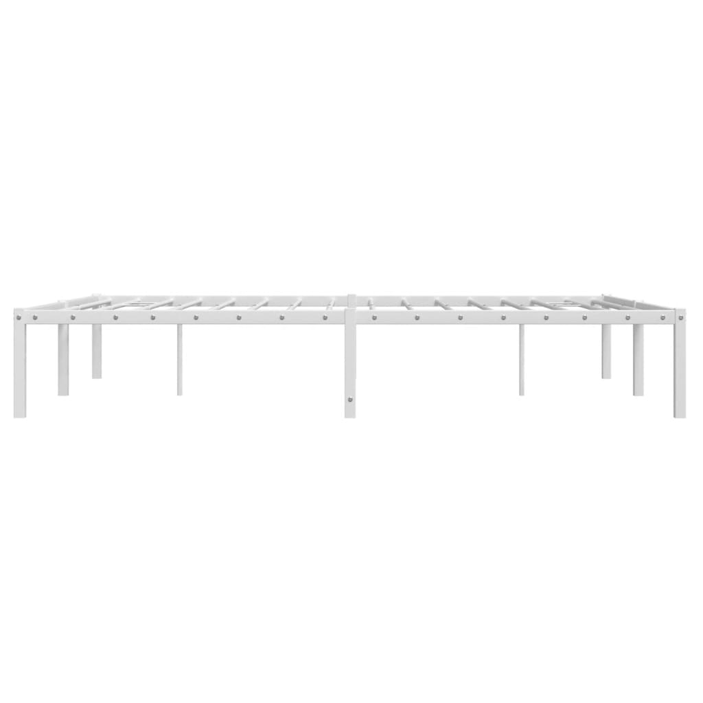 Bedframe metaal wit 135x190 cm is nu te koop bij PeponiXL, paradijselijk wonen!