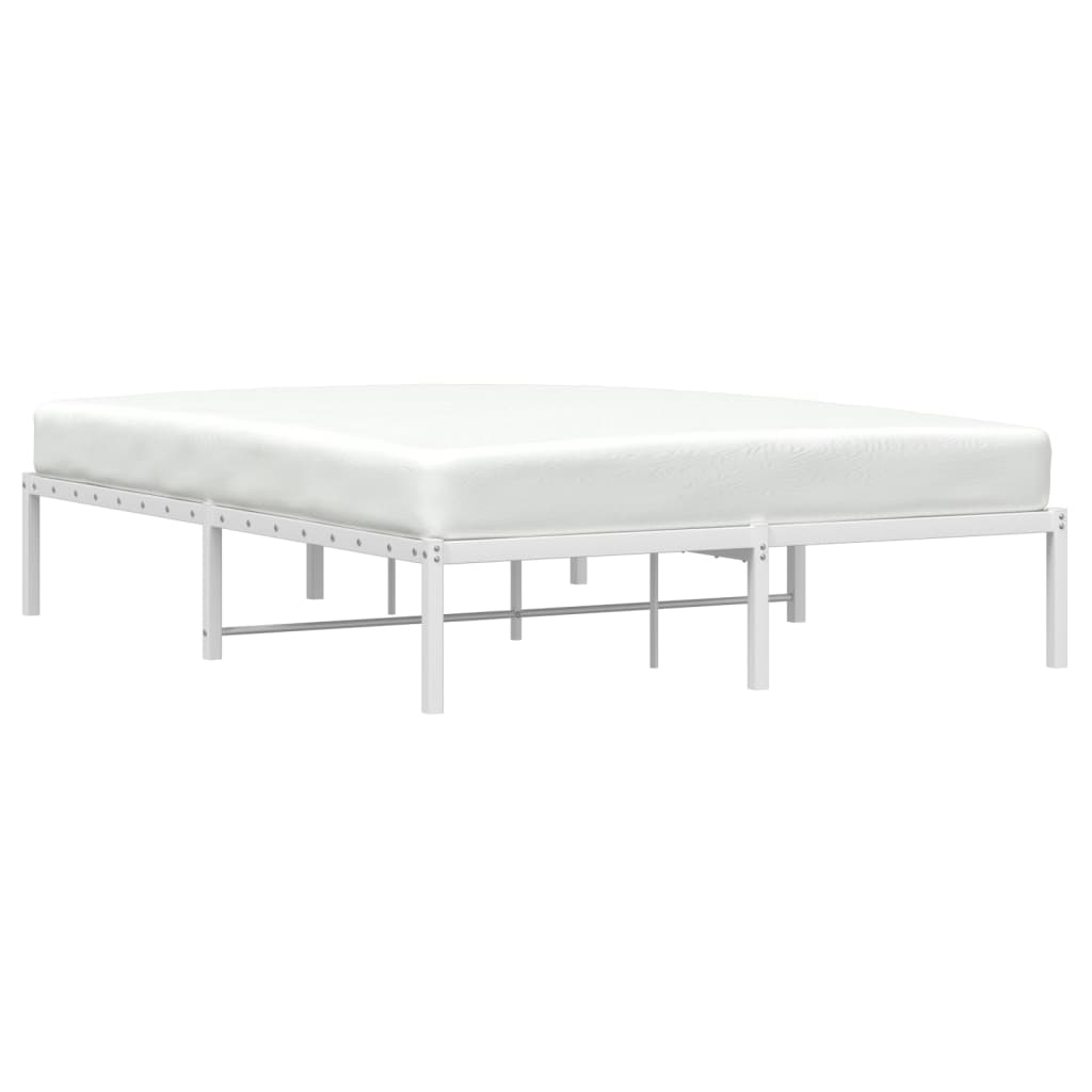 Bedframe metaal wit 140x190 cm is nu te koop bij PeponiXL, paradijselijk wonen!