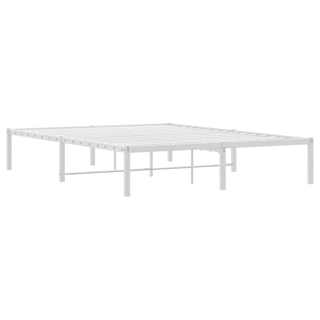 Bedframe metaal wit 140x190 cm is nu te koop bij PeponiXL, paradijselijk wonen!