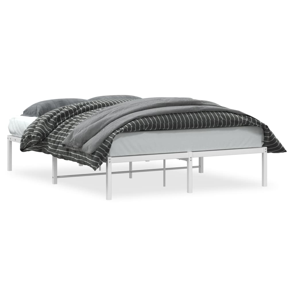 Bedframe metaal wit 140x200 cm is nu te koop bij PeponiXL, paradijselijk wonen!