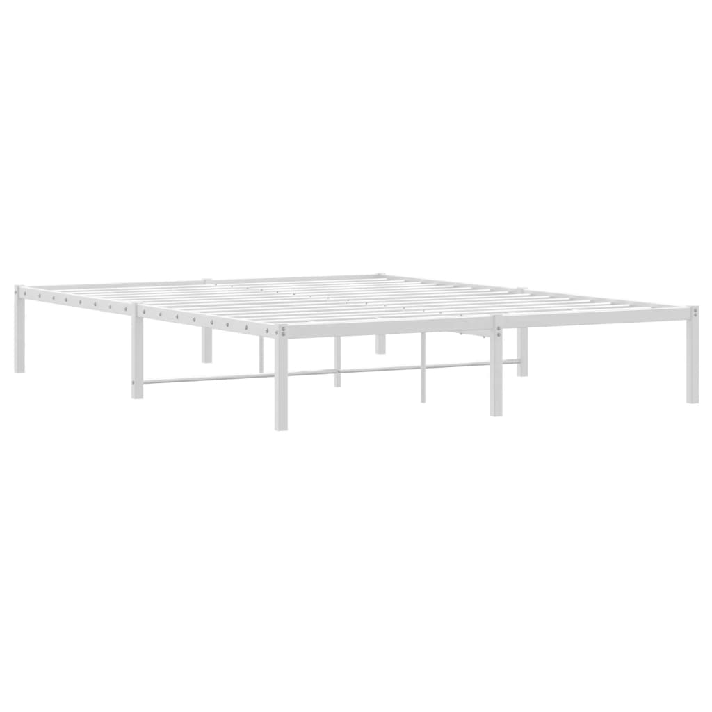 Bedframe metaal wit 150x200 cm is nu te koop bij PeponiXL, paradijselijk wonen!