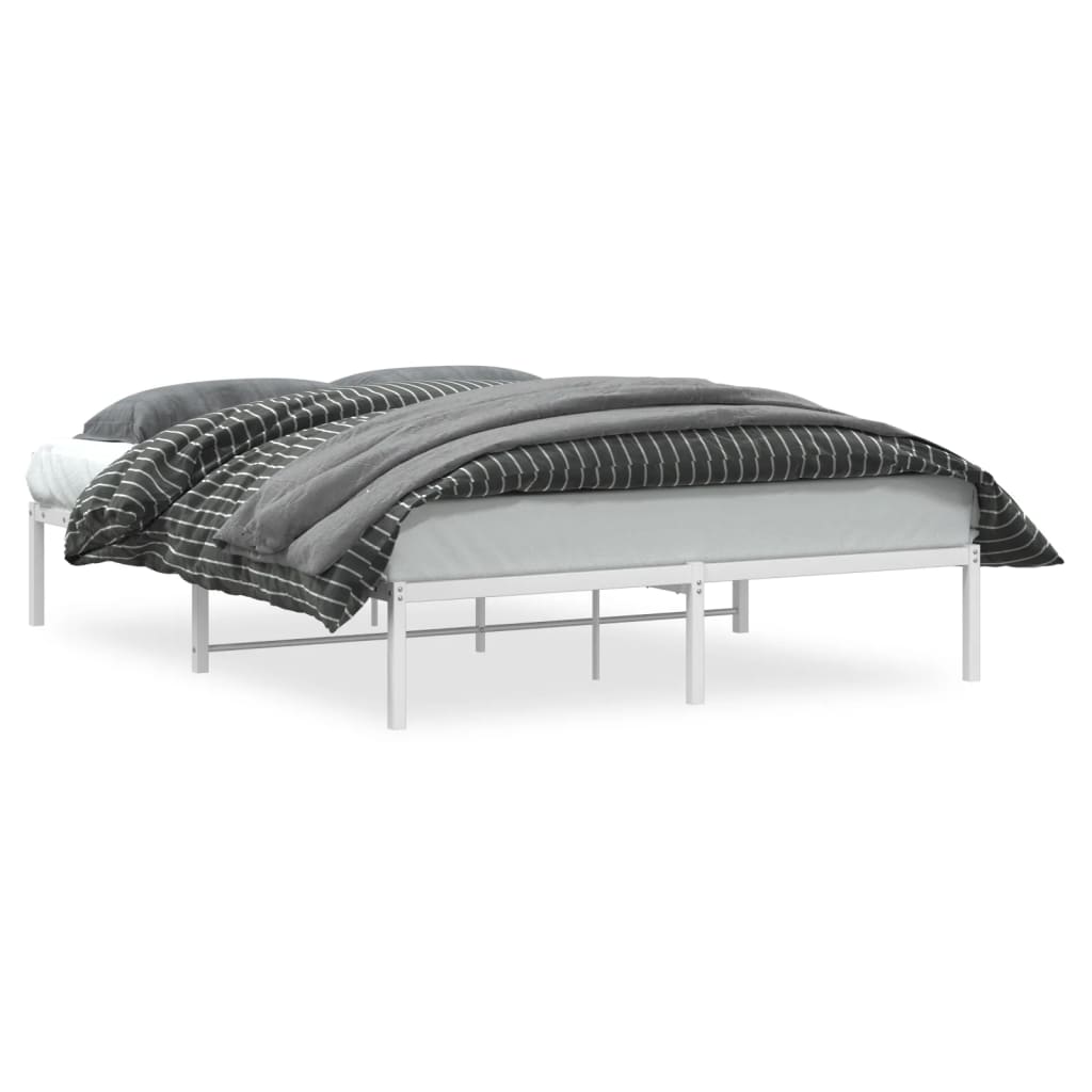 Bedframe metaal wit 160x200 cm is nu te koop bij PeponiXL, paradijselijk wonen!