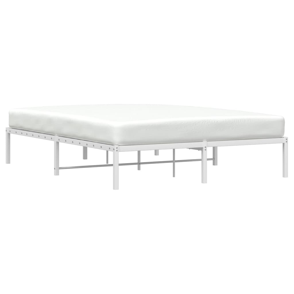Bedframe metaal wit 160x200 cm is nu te koop bij PeponiXL, paradijselijk wonen!