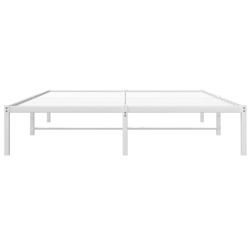 Bedframe metaal wit 160x200 cm is nu te koop bij PeponiXL, paradijselijk wonen!