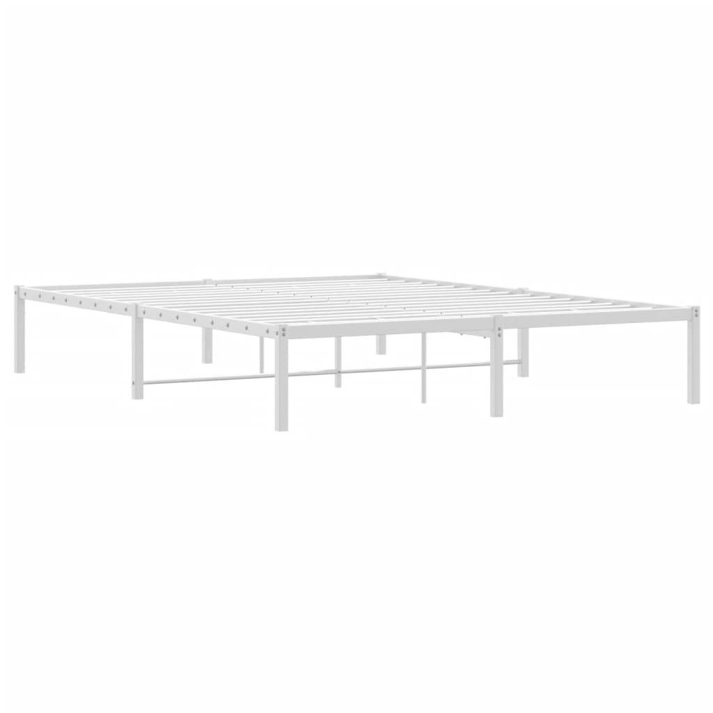 Bedframe metaal wit 160x200 cm is nu te koop bij PeponiXL, paradijselijk wonen!