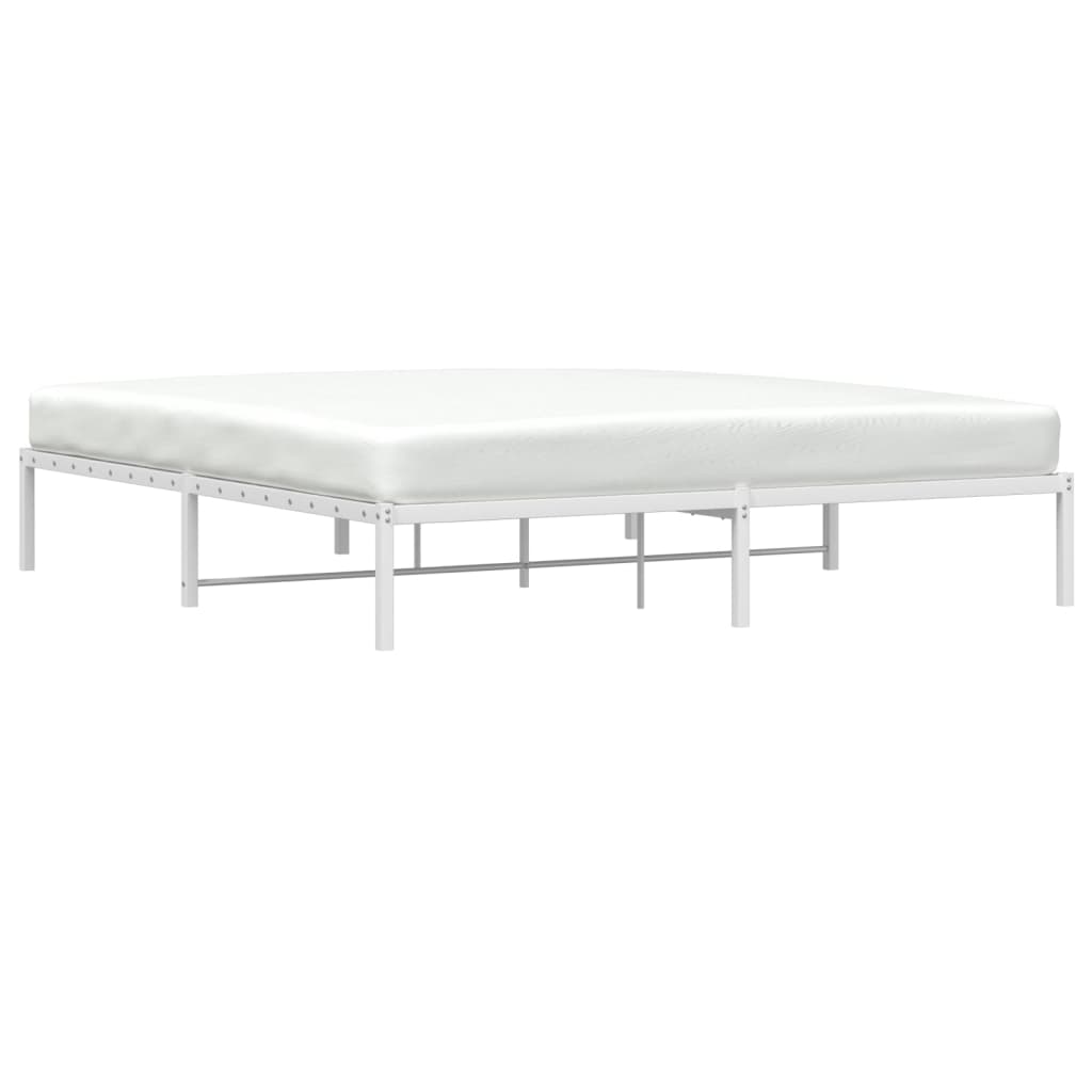 Bedframe metaal wit 180x200 cm is nu te koop bij PeponiXL, paradijselijk wonen!