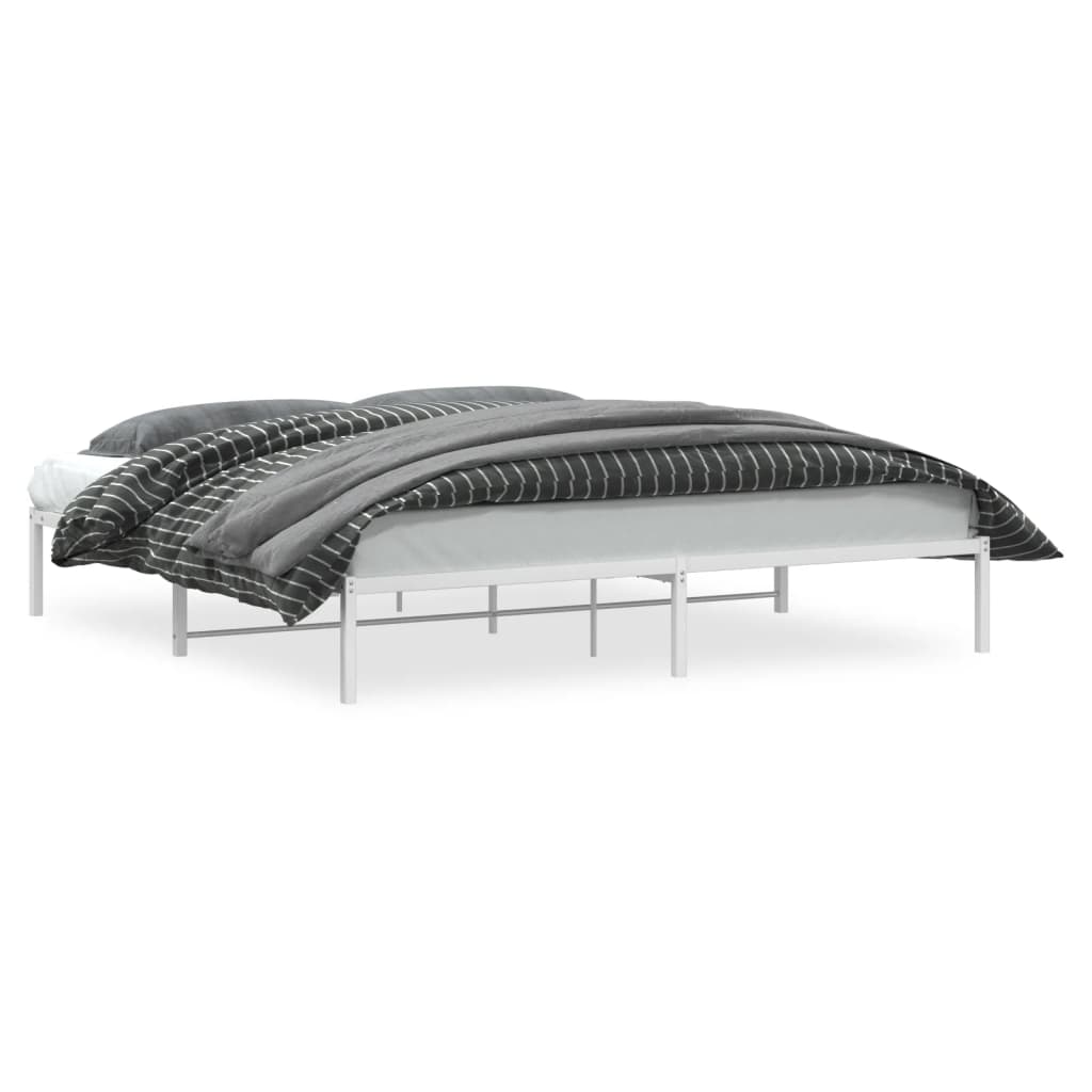 Bedframe metaal wit 200x200 cm is nu te koop bij PeponiXL, paradijselijk wonen!