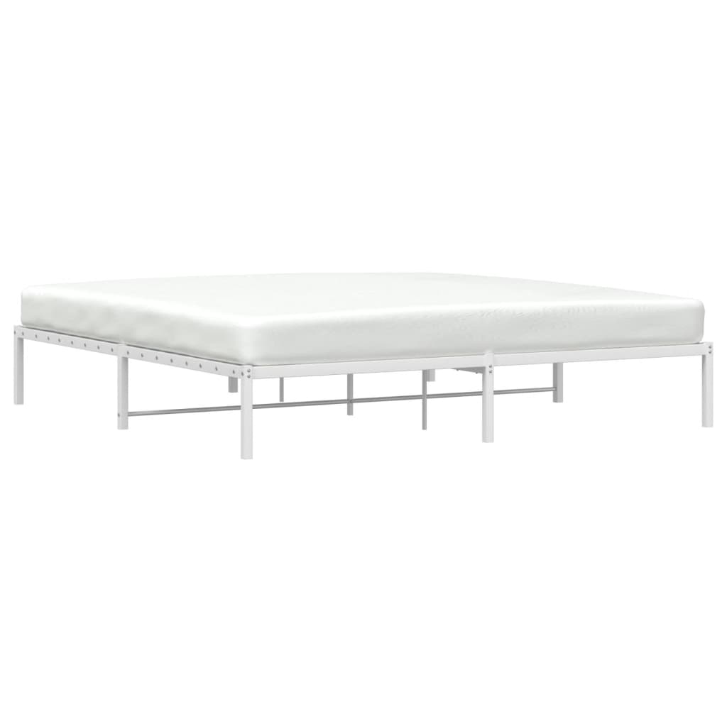 Bedframe metaal wit 200x200 cm is nu te koop bij PeponiXL, paradijselijk wonen!