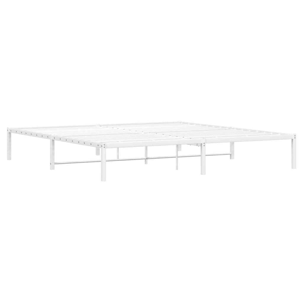 Bedframe metaal wit 200x200 cm is nu te koop bij PeponiXL, paradijselijk wonen!