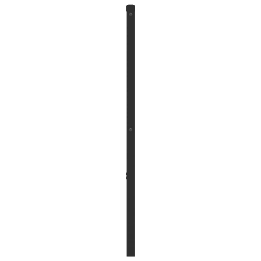 Vervangend hoofdbord 200 cm metaal zwart is nu te koop bij PeponiXL, paradijselijk wonen!