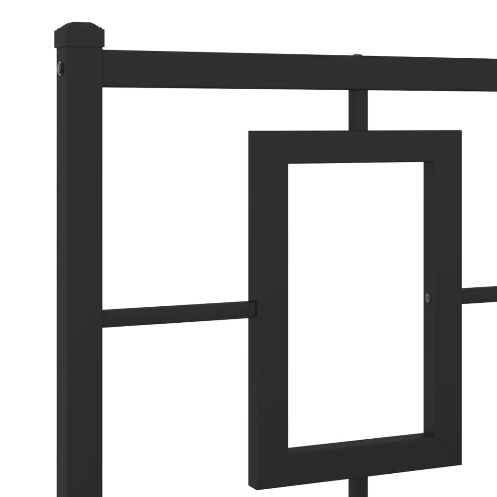 Vervangend hoofdbord 200 cm metaal zwart is nu te koop bij PeponiXL, paradijselijk wonen!