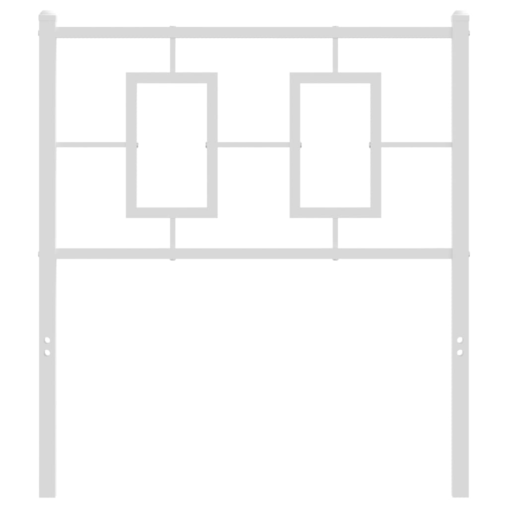 Vervangend hoofdbord 80 cm metaal wit is nu te koop bij PeponiXL, paradijselijk wonen!