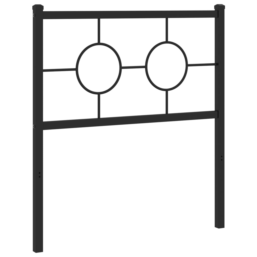 Vervangend hoofdbord 80 cm metaal zwart is nu te koop bij PeponiXL, paradijselijk wonen!