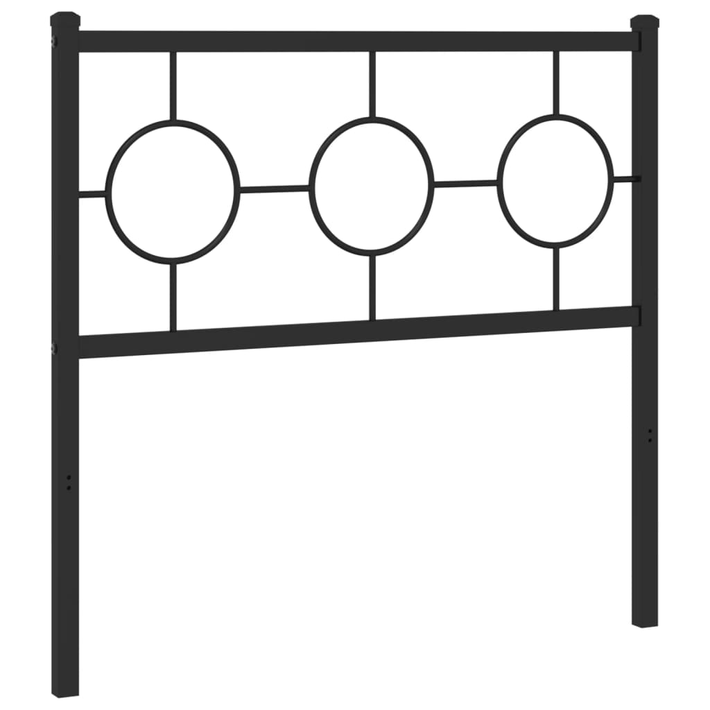 Vervangend hoofdbord 90 cm metaal zwart is nu te koop bij PeponiXL, paradijselijk wonen!