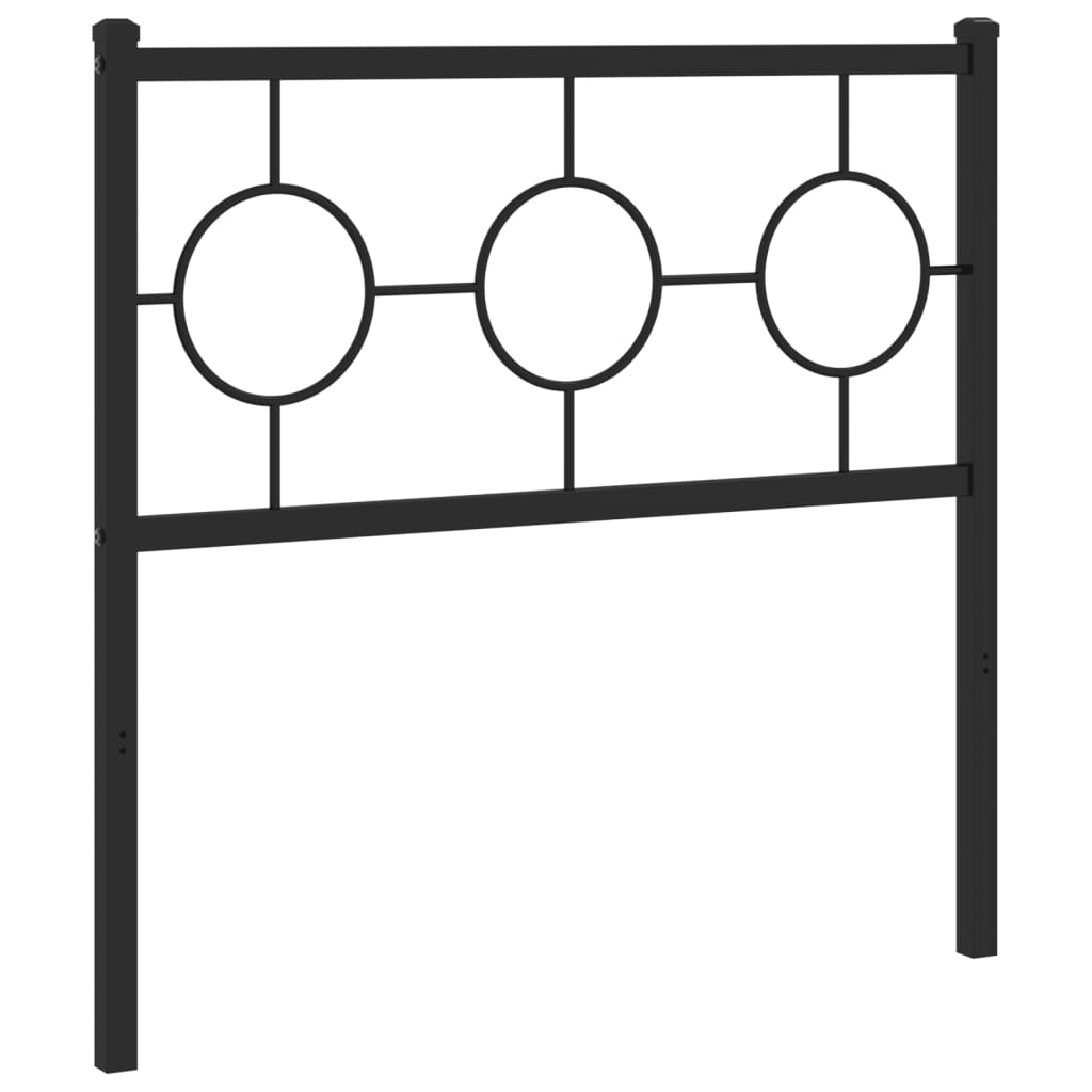 Vervangend hoofdbord 90 cm metaal zwart is nu te koop bij PeponiXL, paradijselijk wonen!