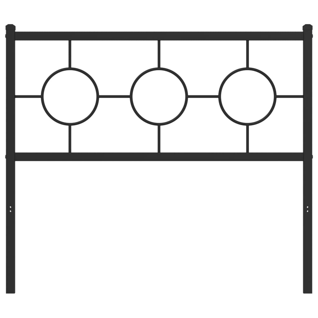 Vervangend hoofdbord 100 cm metaal zwart is nu te koop bij PeponiXL, paradijselijk wonen!