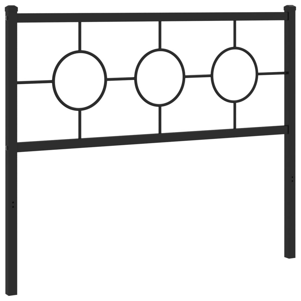 Vervangend hoofdbord 107 cm metaal zwart is nu te koop bij PeponiXL, paradijselijk wonen!
