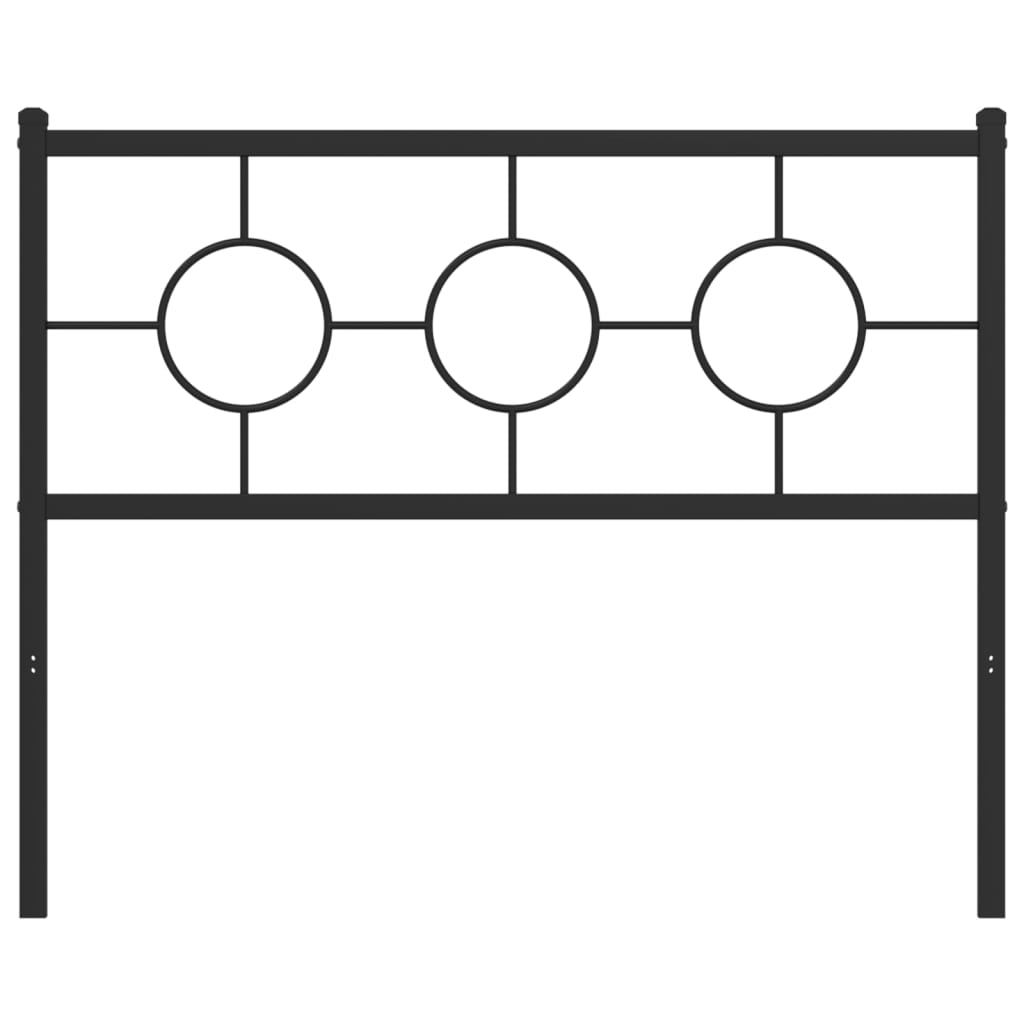 Vervangend hoofdbord 107 cm metaal zwart is nu te koop bij PeponiXL, paradijselijk wonen!