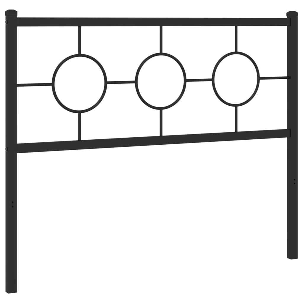 Vervangend hoofdbord 107 cm metaal zwart is nu te koop bij PeponiXL, paradijselijk wonen!