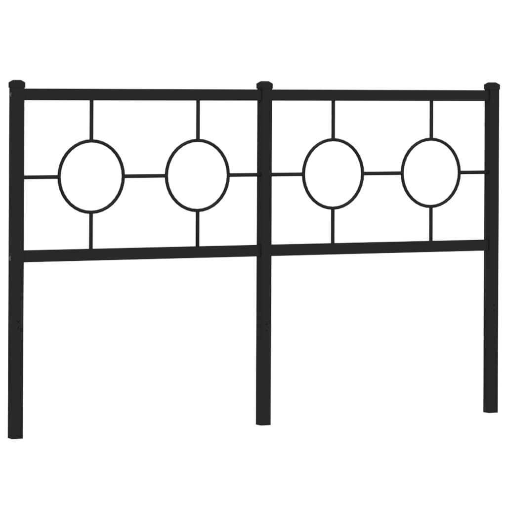 Vervangend hoofdbord 150 cm metaal zwart is nu te koop bij PeponiXL, paradijselijk wonen!