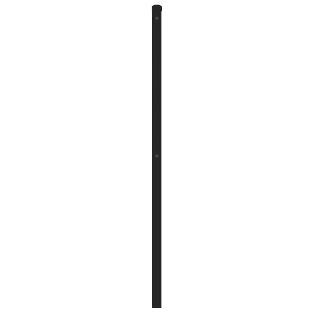 Vervangend hoofdbord 160 cm metaal zwart is nu te koop bij PeponiXL, paradijselijk wonen!