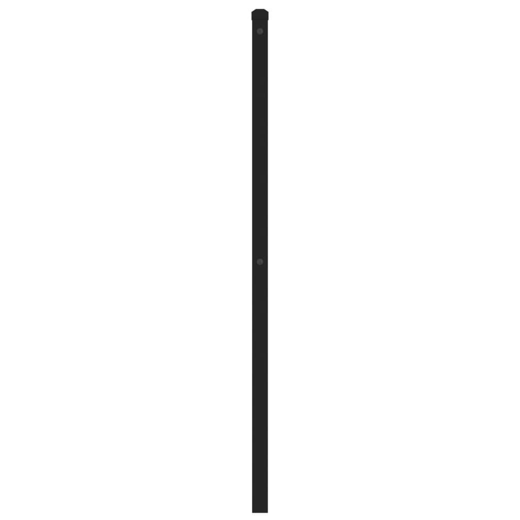 Vervangend hoofdbord 200 cm metaal zwart is nu te koop bij PeponiXL, paradijselijk wonen!