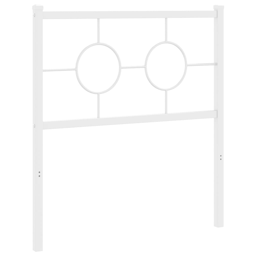 Vervangend hoofdbord 80 cm metaal wit is nu te koop bij PeponiXL, paradijselijk wonen!