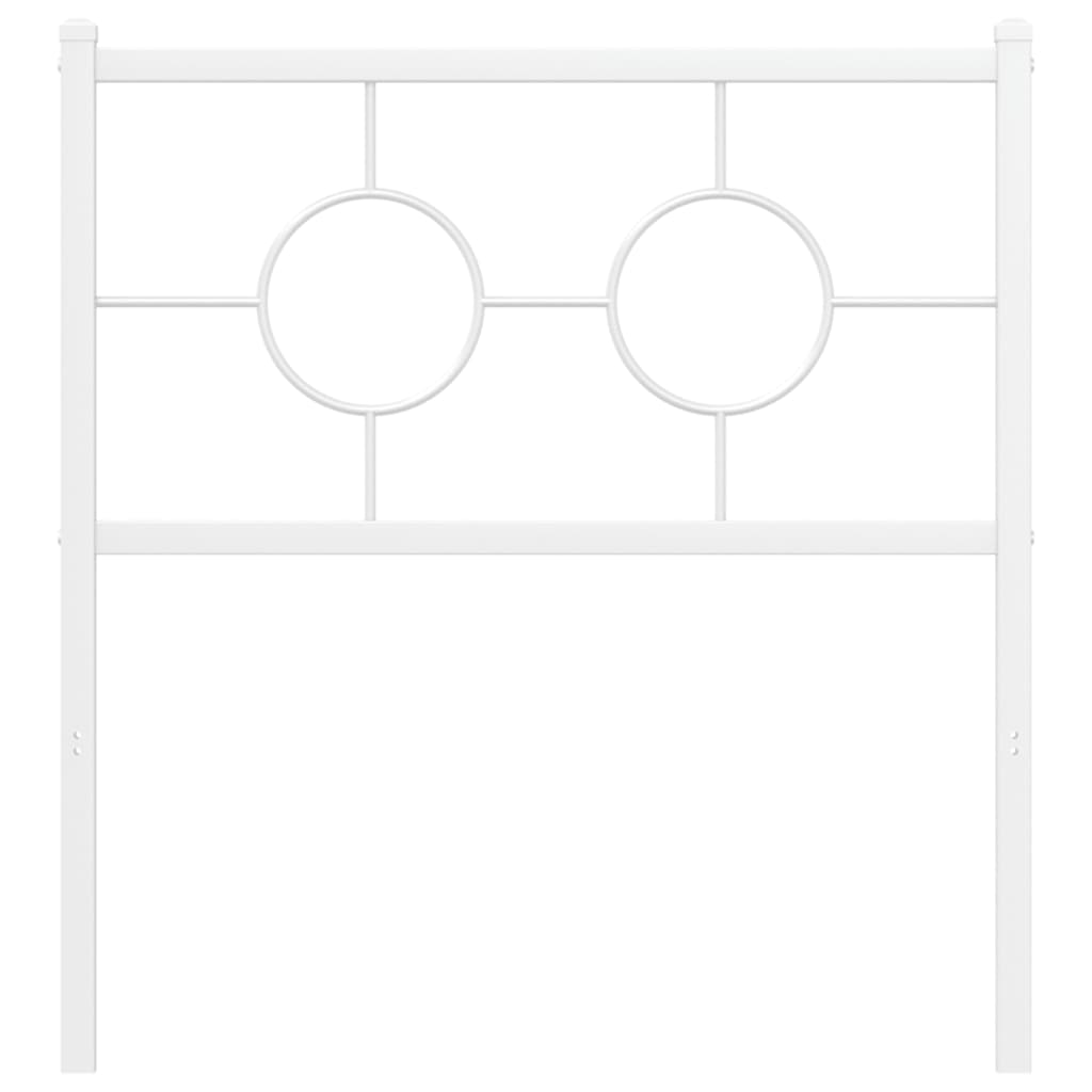 Vervangend hoofdbord 80 cm metaal wit is nu te koop bij PeponiXL, paradijselijk wonen!