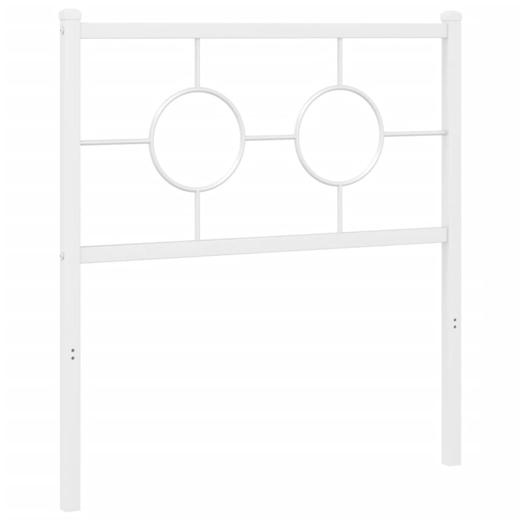 Vervangend hoofdbord 80 cm metaal wit is nu te koop bij PeponiXL, paradijselijk wonen!