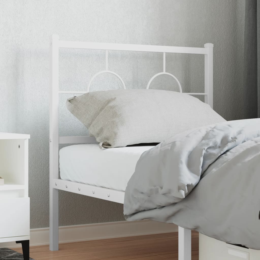 Vervangend hoofdbord 80 cm metaal wit is nu te koop bij PeponiXL, paradijselijk wonen!