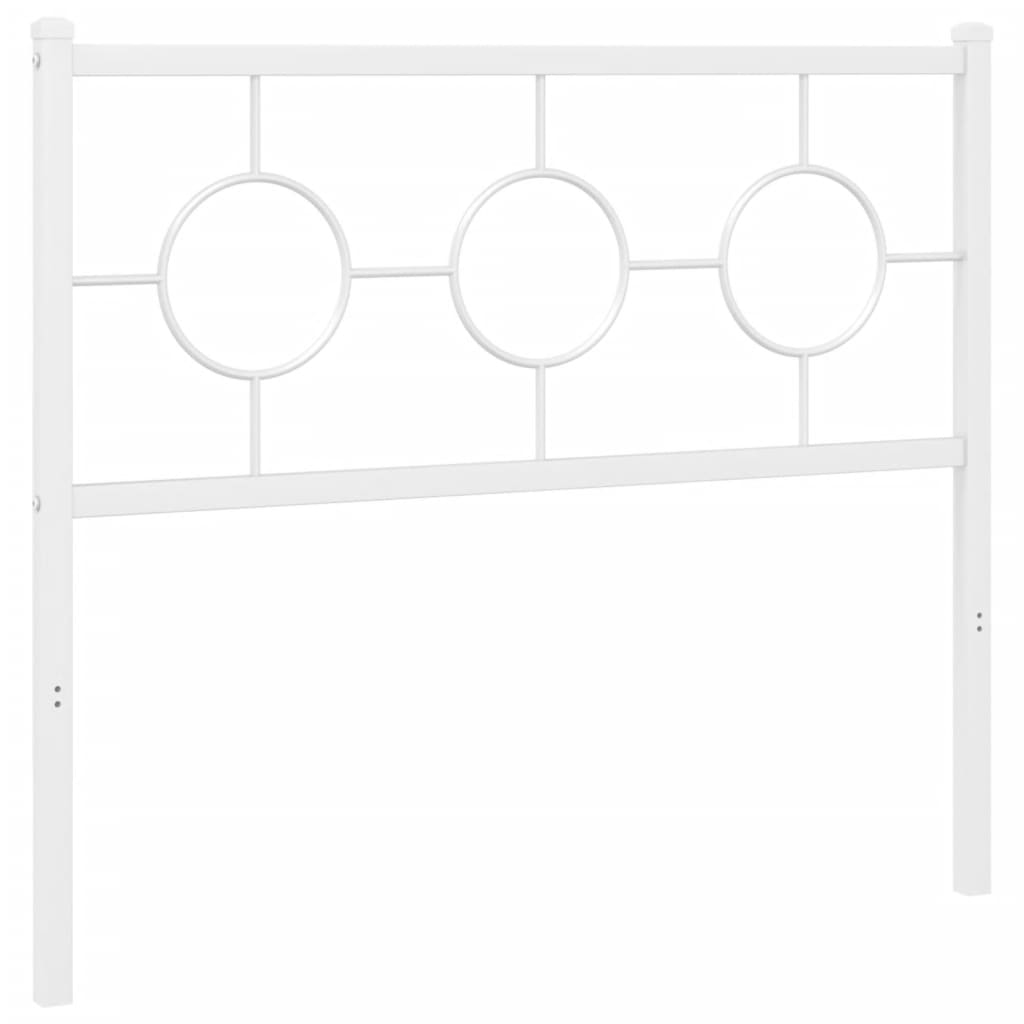 Vervangend hoofdbord 100 cm metaal wit is nu te koop bij PeponiXL, paradijselijk wonen!
