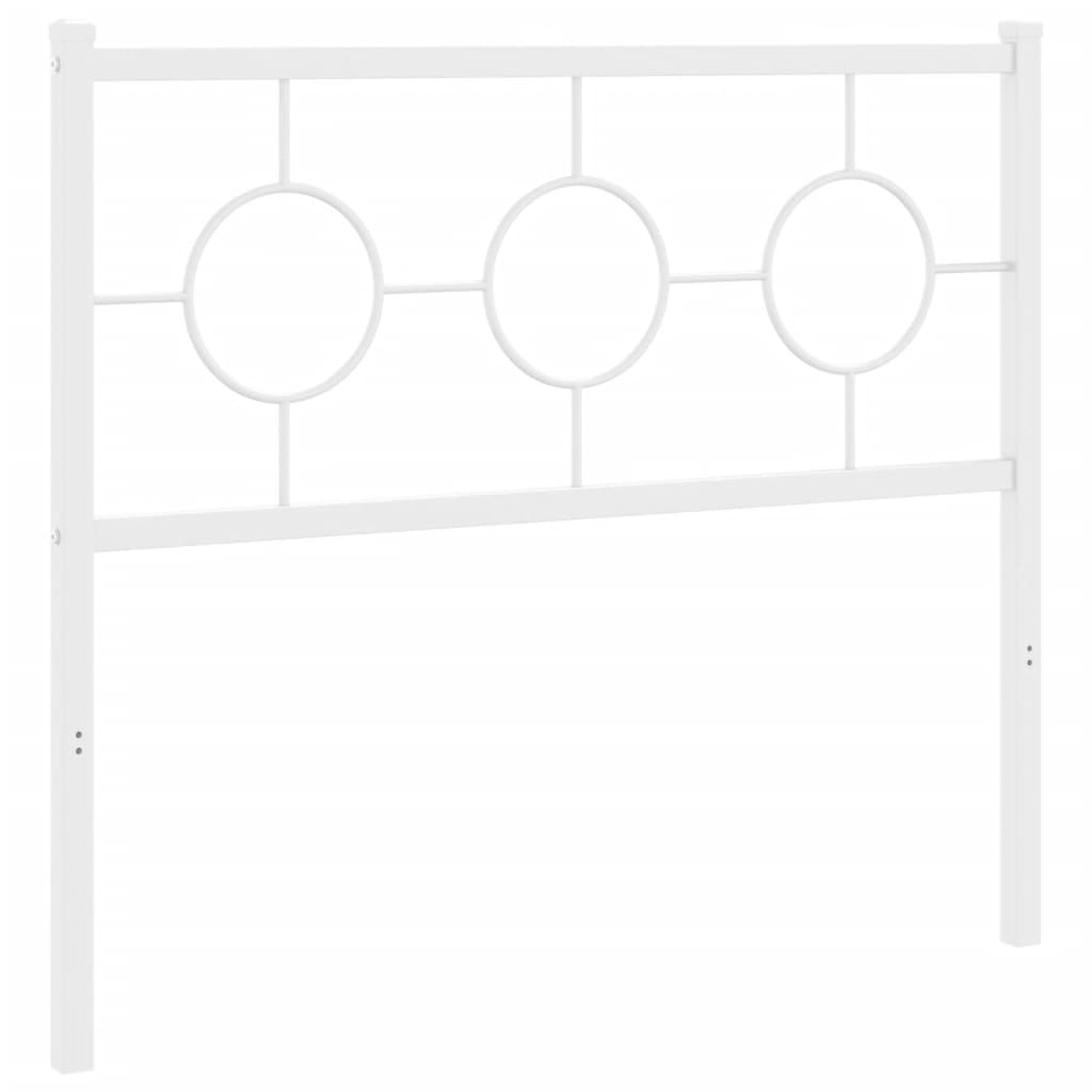 Vervangend hoofdbord 100 cm metaal wit is nu te koop bij PeponiXL, paradijselijk wonen!