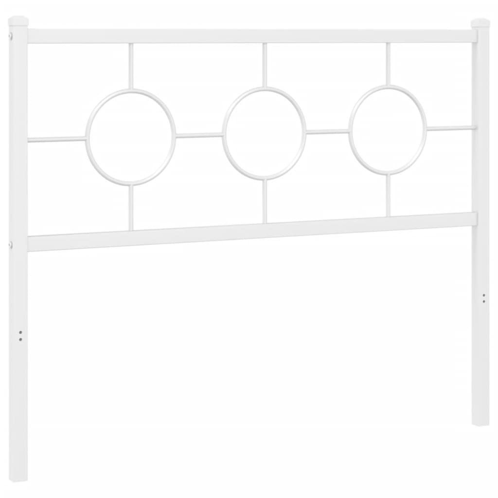Vervangend hoofdbord 107 cm metaal wit is nu te koop bij PeponiXL, paradijselijk wonen!