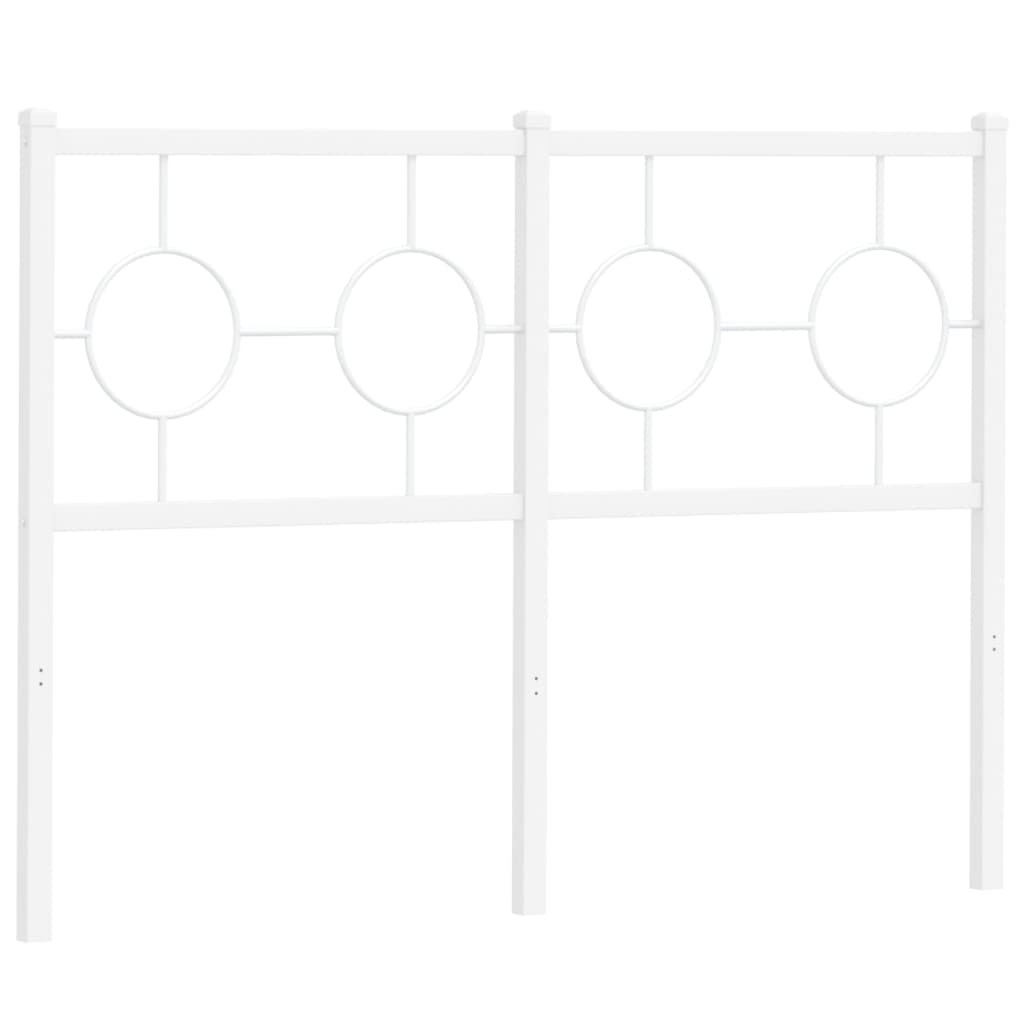 Vervangend hoofdbord 120 cm metaal wit is nu te koop bij PeponiXL, paradijselijk wonen!