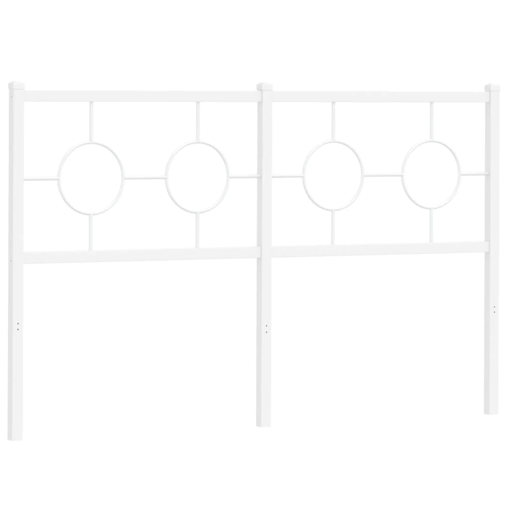 Vervangend hoofdbord 140 cm metaal wit is nu te koop bij PeponiXL, paradijselijk wonen!