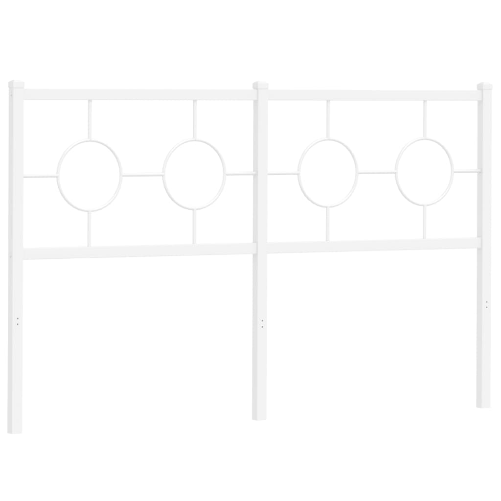 Vervangend hoofdbord 140 cm metaal wit is nu te koop bij PeponiXL, paradijselijk wonen!