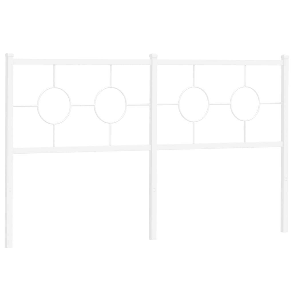 Vervangend hoofdbord 150 cm metaal wit is nu te koop bij PeponiXL, paradijselijk wonen!