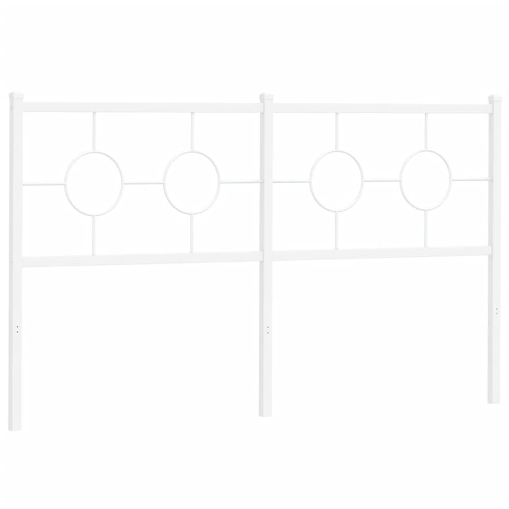 Vervangend hoofdbord 160 cm metaal wit is nu te koop bij PeponiXL, paradijselijk wonen!