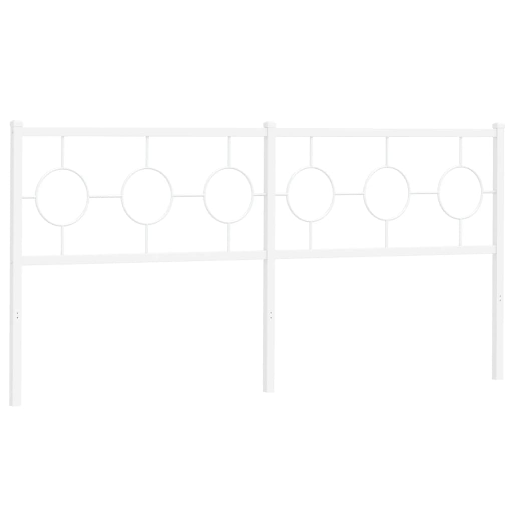 Vervangend hoofdbord 180 cm metaal wit is nu te koop bij PeponiXL, paradijselijk wonen!