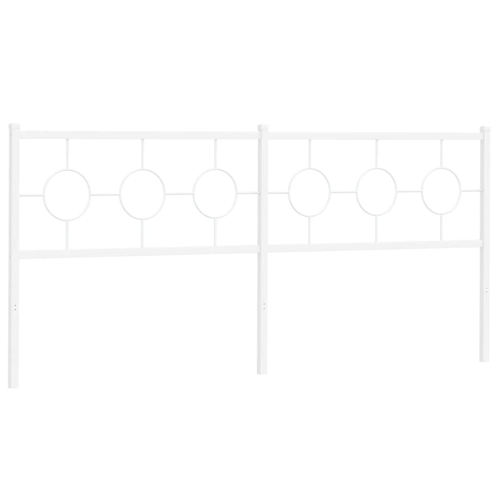 Vervangend hoofdbord 193 cm metaal wit is nu te koop bij PeponiXL, paradijselijk wonen!