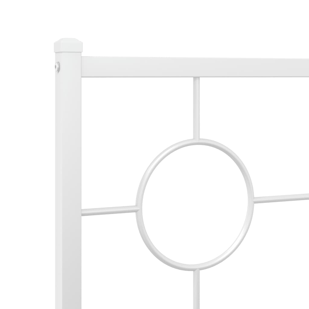 Vervangend hoofdbord 200 cm metaal wit is nu te koop bij PeponiXL, paradijselijk wonen!