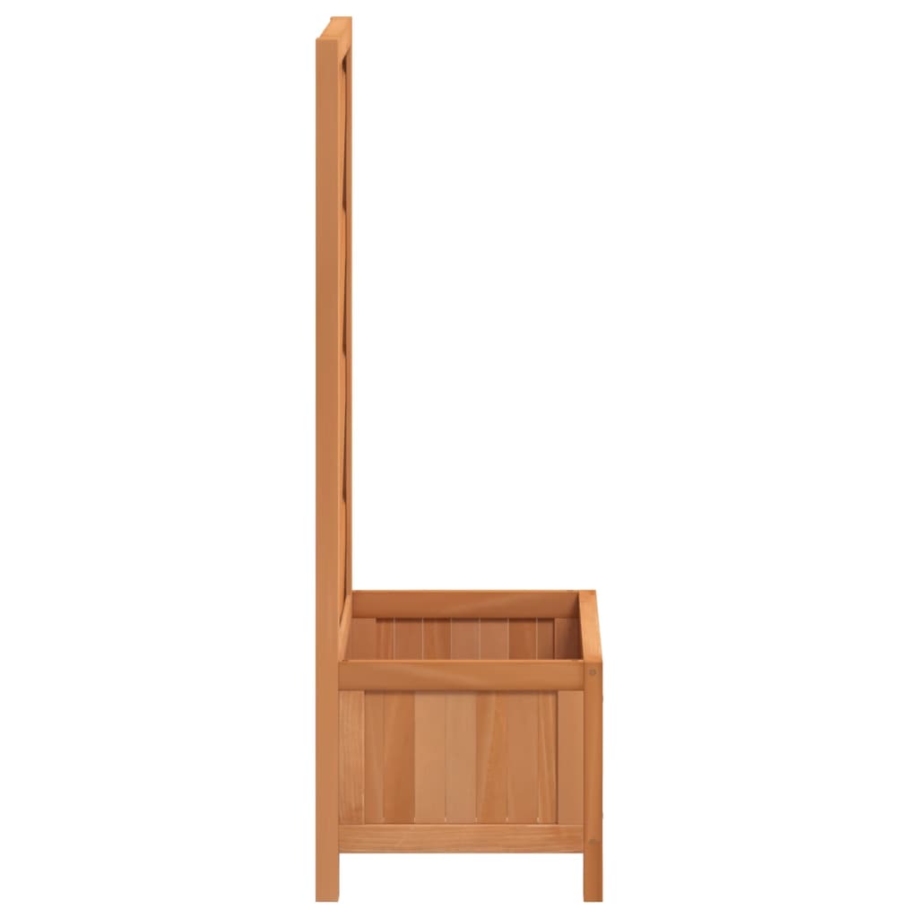 Plantenbak met latwerk massief vurenhout bruin is nu te koop bij PeponiXL, paradijselijk wonen!